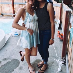 Lulus crochet mini dress